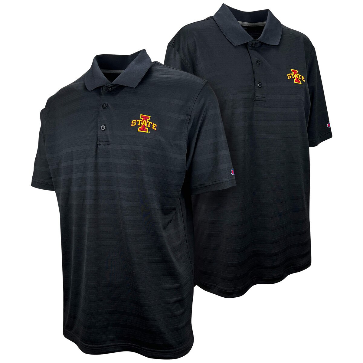 Champion® I-State Black Striped Polo